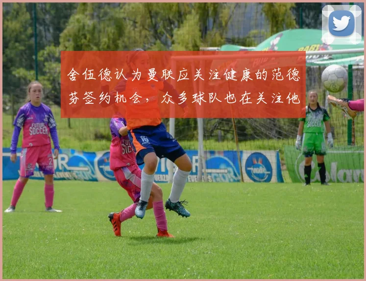 舍伍德认为曼联应关注健康的范德芬签约机会，众多球队也在关注他